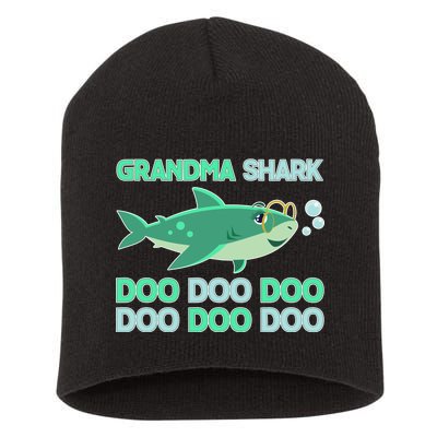 Grandma Shark Doo Doo Doo Short Acrylic Beanie