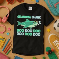 Grandma Shark Doo Doo Doo Kids T-Shirt