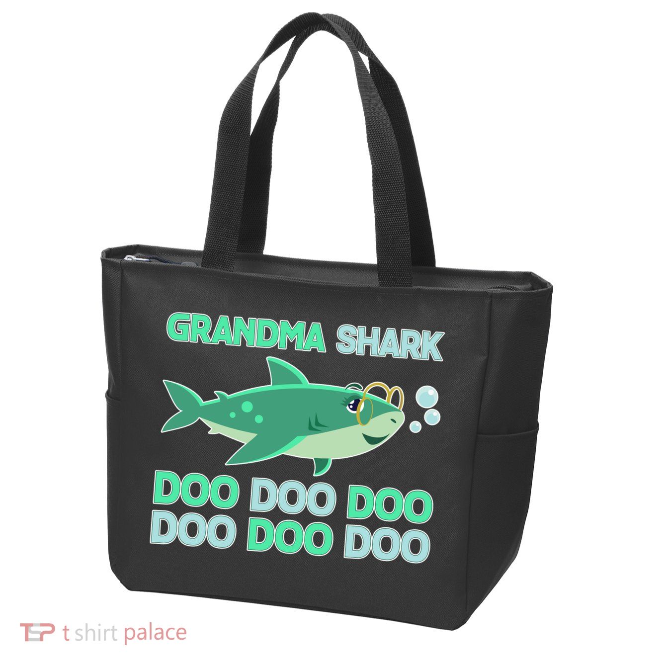 Grandma Shark Doo Doo Doo Zip Tote Bag
