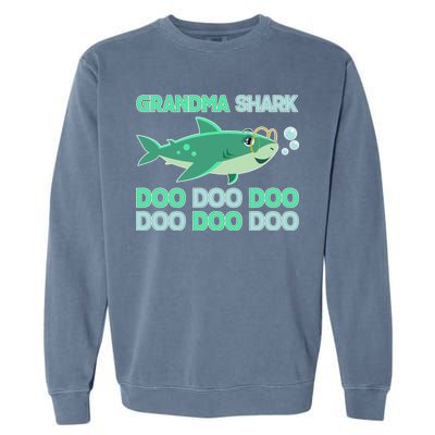 Grandma Shark Doo Doo Doo Garment-Dyed Sweatshirt