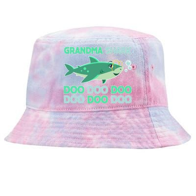 Grandma Shark Doo Doo Doo Tie-Dyed Bucket Hat