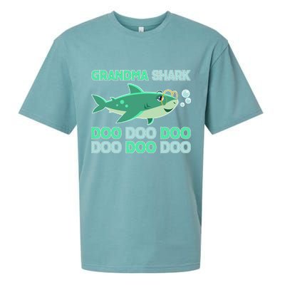 Grandma Shark Doo Doo Doo Sueded Cloud Jersey T-Shirt