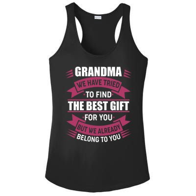 Grandma The Best Gift For You Ladies PosiCharge Competitor Racerback Tank