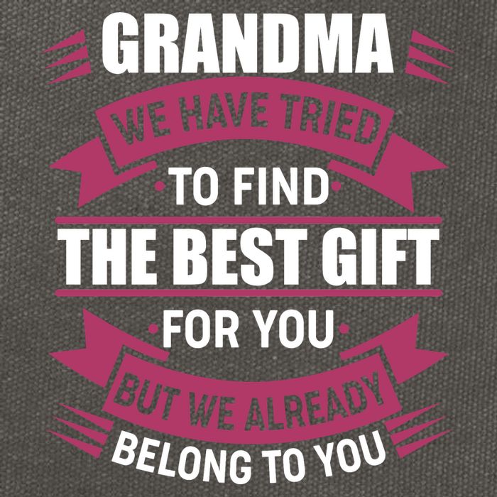Grandma The Best Gift For You Cotton Canvas Backpack