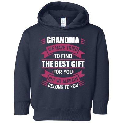 Grandma The Best Gift For You Toddler Hoodie