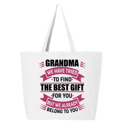 Grandma The Best Gift For You 25L Jumbo Tote