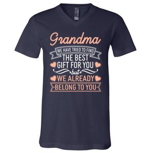 Grandma We Have Tried To Find The Best Gift For You V-Neck T-Shirt