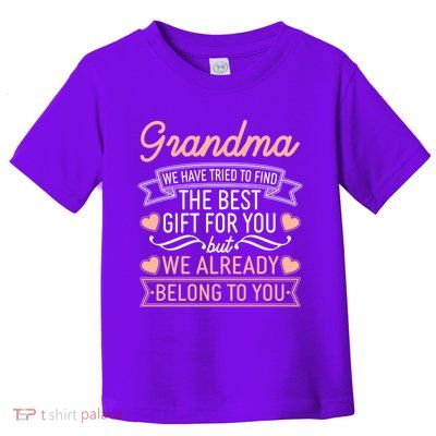 Grandma We Have Tried To Find The Best Gift For You Toddler T-Shirt