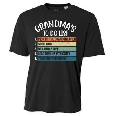 Grandma's To Do List Funny Cute Cooling Performance Crew T-Shirt