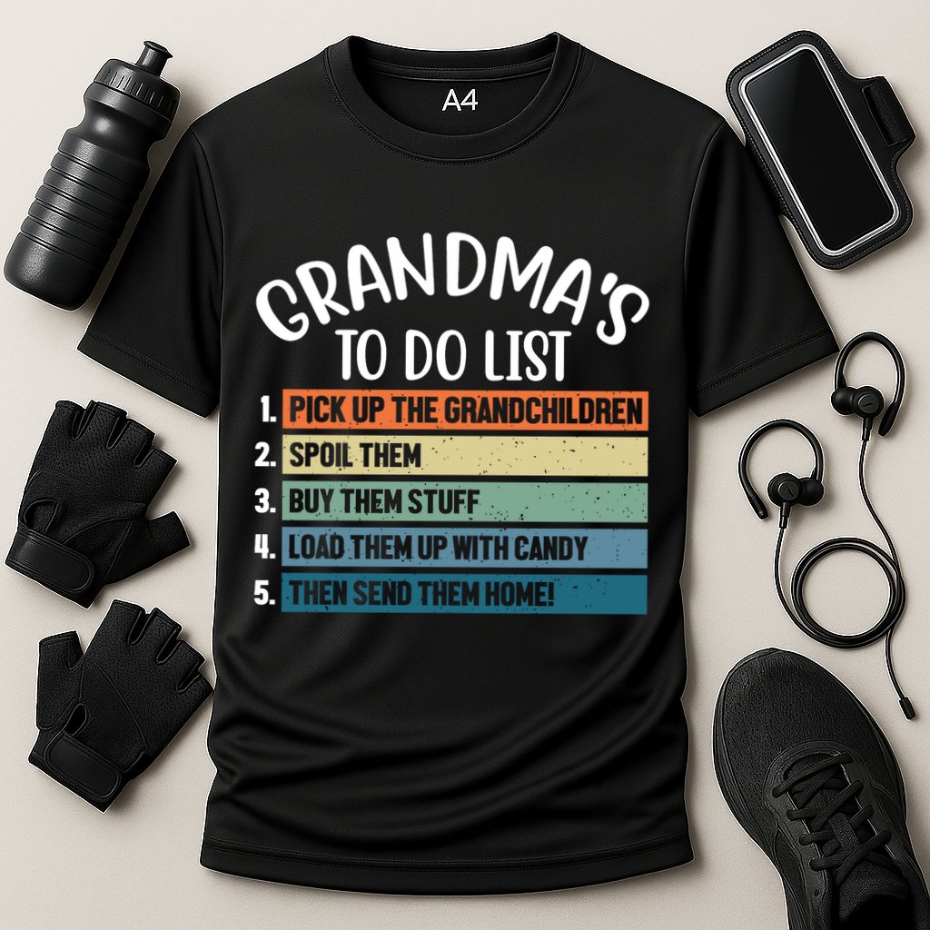 Grandma's To Do List Funny Cute Performance Shirt