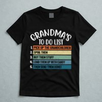 Grandma's To Do List Funny Cute T-Shirt