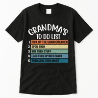 Grandma's To Do List Funny Cute Tall T-Shirt