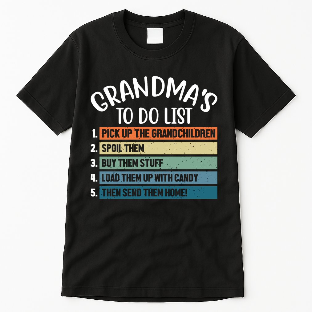 Grandma's To Do List Funny Cute Tall T-Shirt
