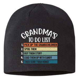 Grandma's To Do List Funny Cute Sustainable Beanie