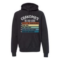 Grandma's To Do List Funny Cute Premium Hoodie