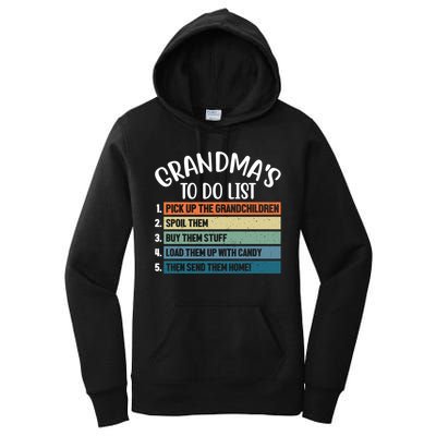 Grandma's To Do List Funny Cute Women's Pullover Hoodie
