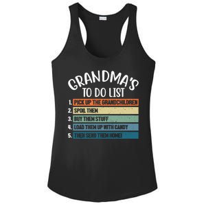 Grandma's To Do List Funny Cute Ladies PosiCharge Competitor Racerback Tank