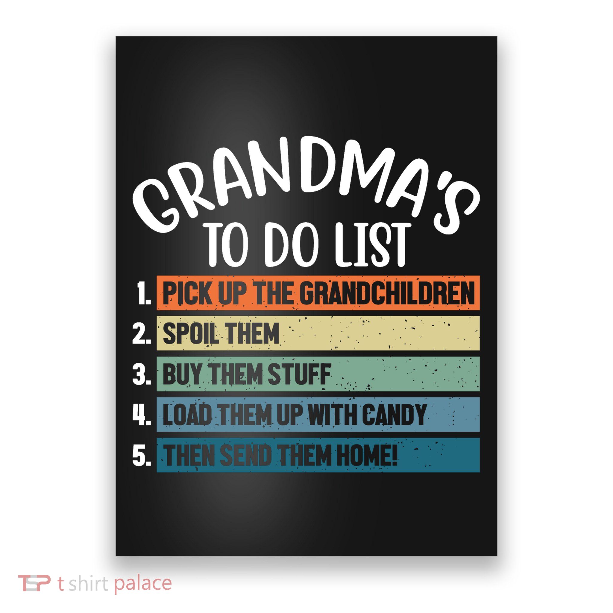 Grandma's To Do List Funny Cute Poster
