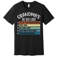 Grandma's To Do List Funny Cute Premium T-Shirt