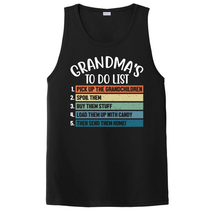 Grandma's To Do List Funny Cute PosiCharge Competitor Tank