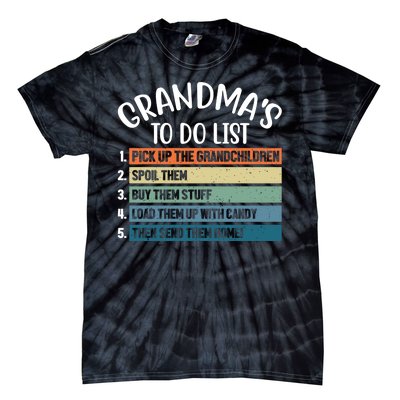 Grandma's To Do List Funny Cute Tie-Dye T-Shirt