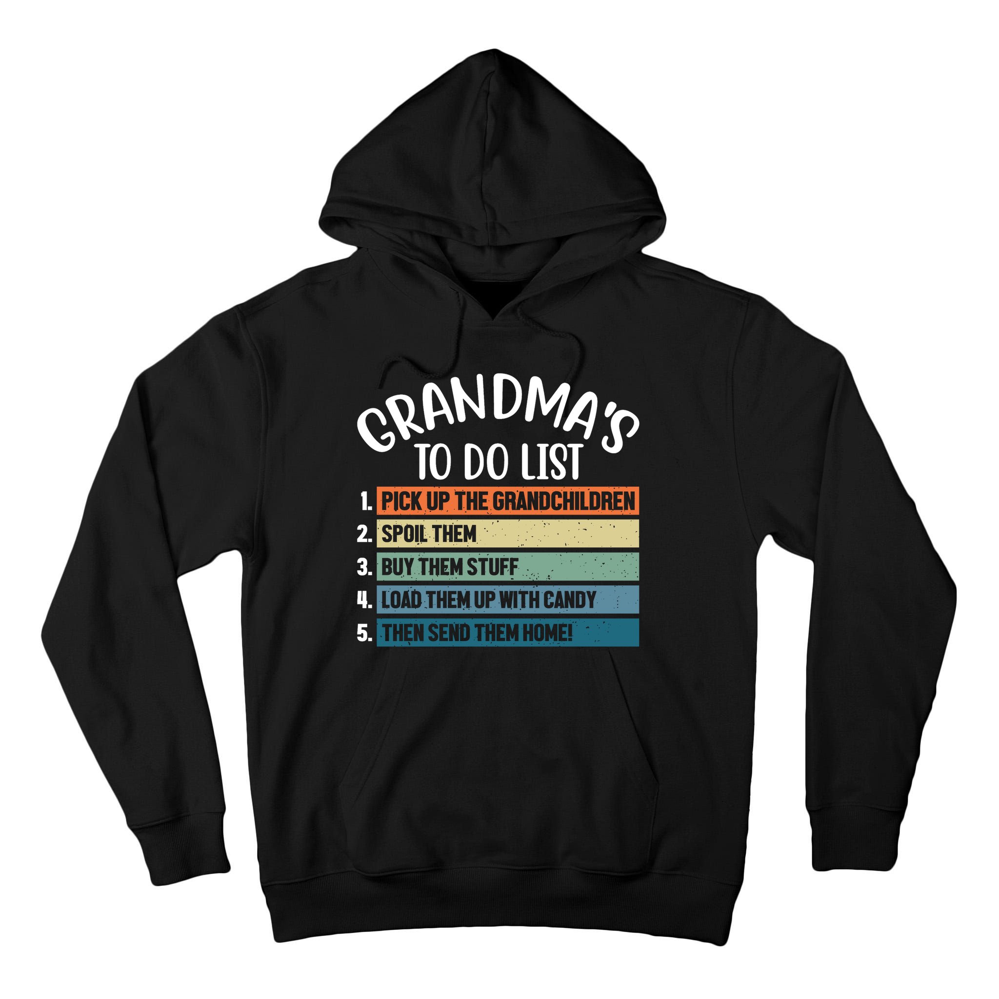 Grandma's To Do List Funny Cute Tall Hoodie