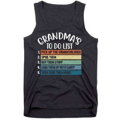 Grandma's To Do List Funny Cute Tank Top