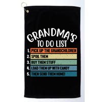 Grandma's To Do List Funny Cute Golf Towel