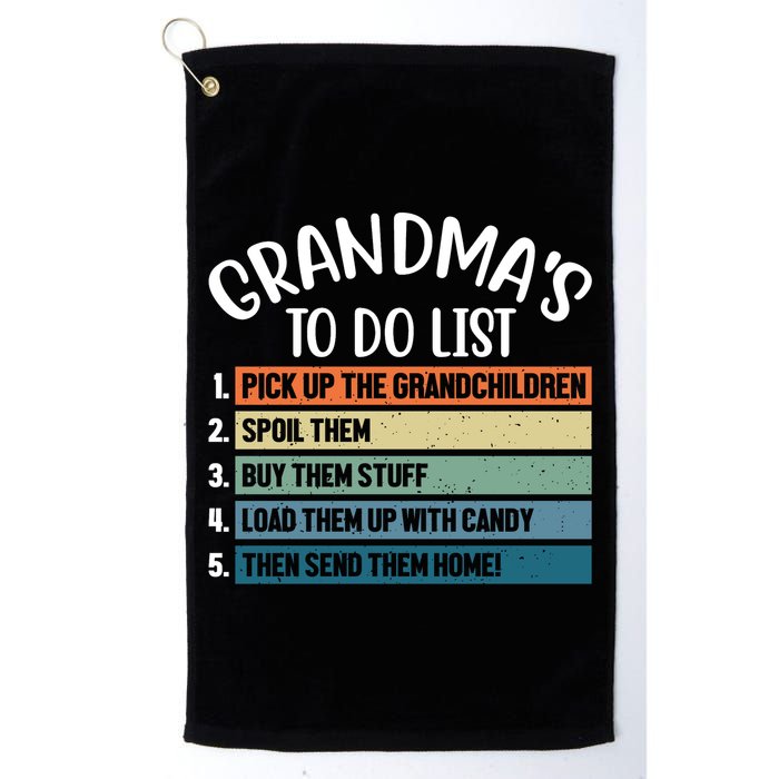 Grandma's To Do List Funny Cute Golf Towel