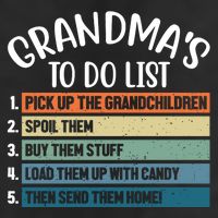 Grandma's To Do List Funny Cute Golf Towel