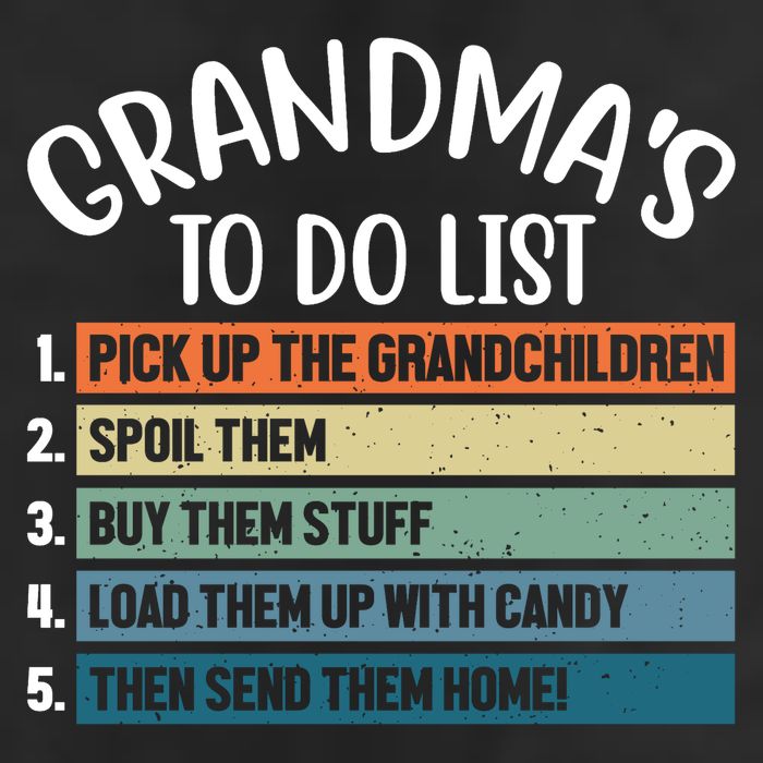 Grandma's To Do List Funny Cute Golf Towel