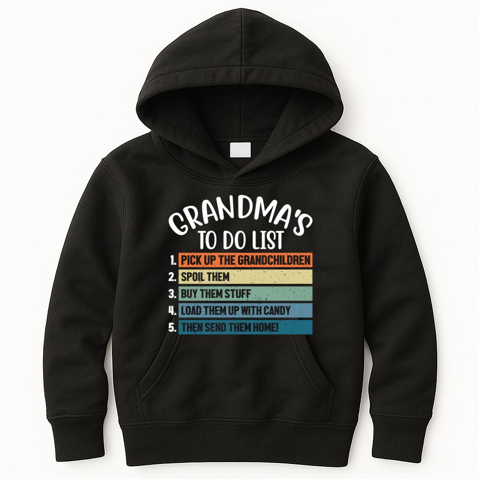 Grandma's To Do List Funny Cute Kids Hoodie