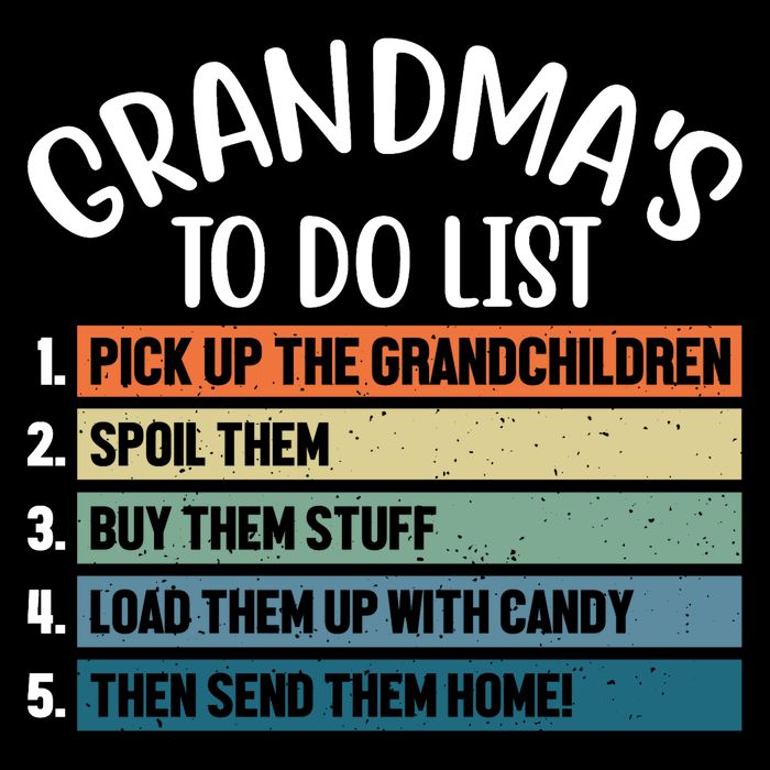 Grandma's To Do List Funny Cute Wool Snapback Cap