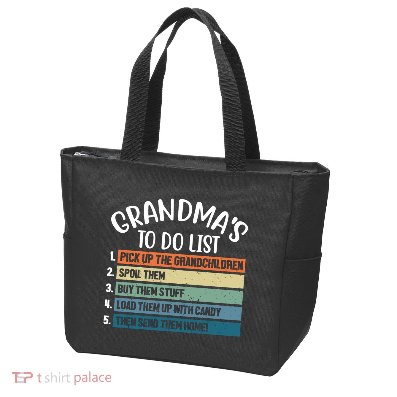 Grandma's To Do List Funny Cute Zip Tote Bag