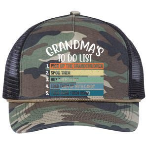 Grandma's To Do List Funny Cute Retro Rope Trucker Hat Cap