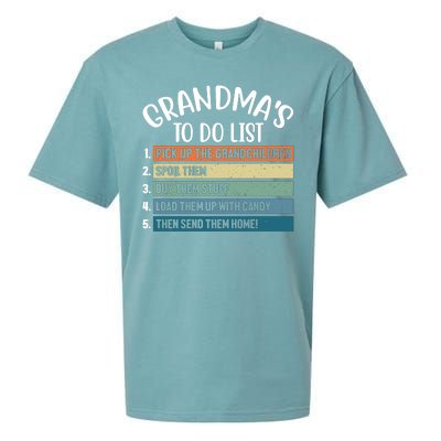 Grandma's To Do List Funny Cute Sueded Cloud Jersey T-Shirt