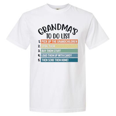 Grandma's To Do List Funny Cute Garment-Dyed Heavyweight T-Shirt