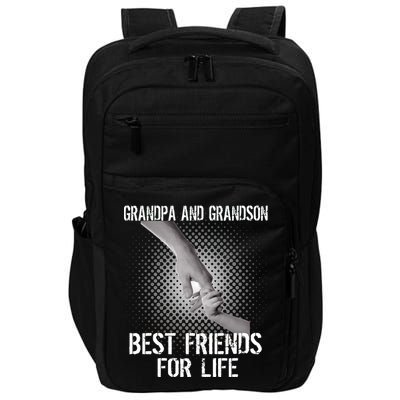 Grandpa And Grandson Best Friends For Life Impact Tech Backpack