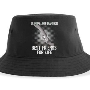 Grandpa And Grandson Best Friends For Life Sustainable Bucket Hat