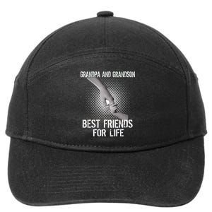 Grandpa And Grandson Best Friends For Life 7-Panel Snapback Hat