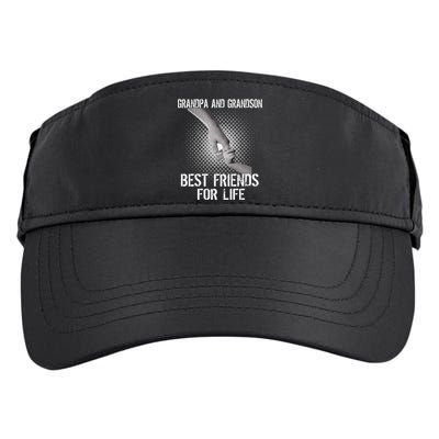 Grandpa And Grandson Best Friends For Life Adult Drive Performance Visor