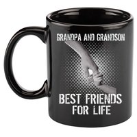 Grandpa And Grandson Best Friends For Life 11oz C Handle Ceramic Mug