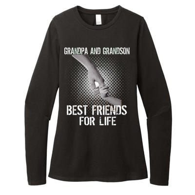 Grandpa And Grandson Best Friends For Life Womens CVC Long Sleeve Shirt