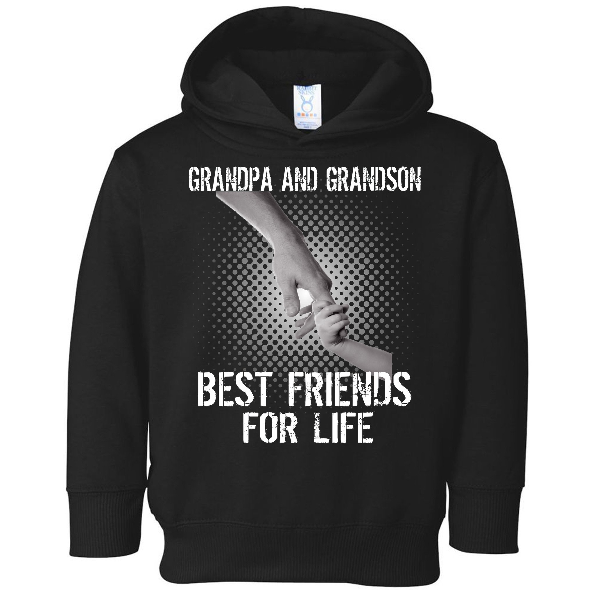 Grandpa And Grandson Best Friends For Life Toddler Hoodie
