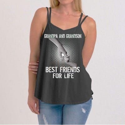 Grandpa And Grandson Best Friends For Life Women's Strappy Tank