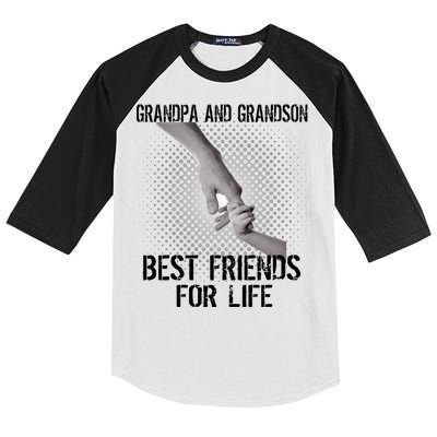 Grandpa And Grandson Best Friends For Life Kids Colorblock Raglan Jersey