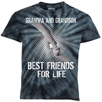 Grandpa And Grandson Best Friends For Life Kids Tie-Dye T-Shirt