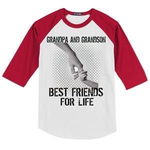 Grandpa And Grandson Best Friends For Life Kids Colorblock Raglan Jersey