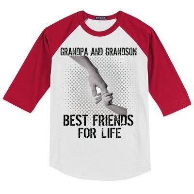 Grandpa And Grandson Best Friends For Life Kids Colorblock Raglan Jersey