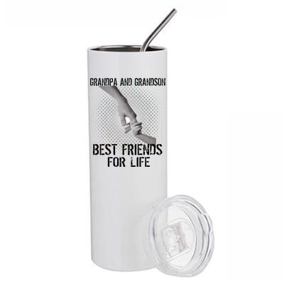 Grandpa And Grandson Best Friends For Life Stainless Steel Tumbler